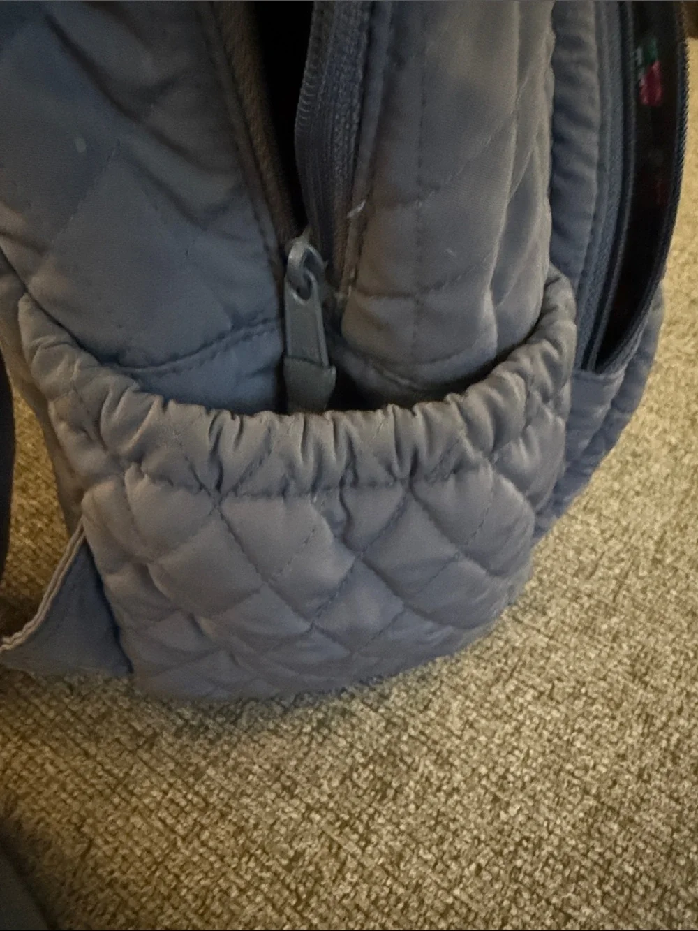 Quilted Gray Vera Bradley Backpack